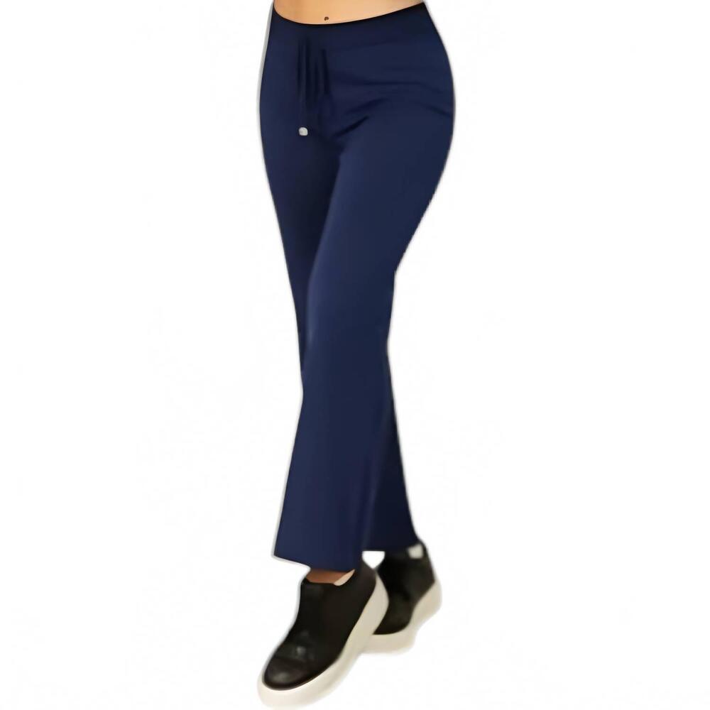 NEW FRENCH KYSS drawstring wide-leg pant in navy